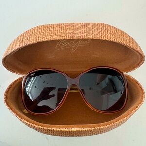 Maui Jim Brown Sunglasses with Protective Case
